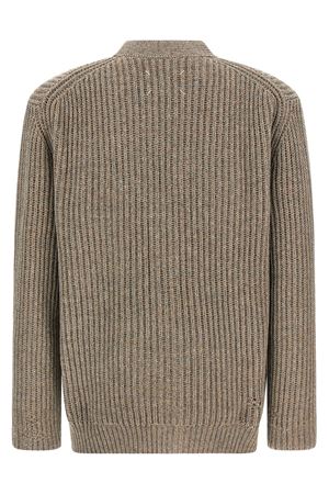 Mud-brown wool cardigan MAISON MARGIELA | S50HP0034M13151805F